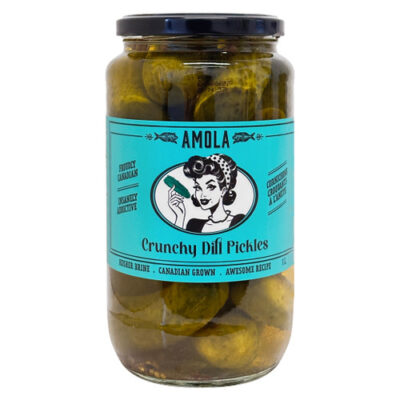 Crunchy dill pickles